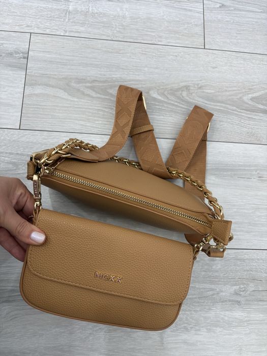 Mexx дамска чанта цвят карамел