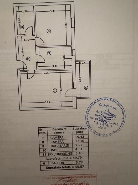 Apartament 2 camere - Pallady- decomandat- loc de parcare
