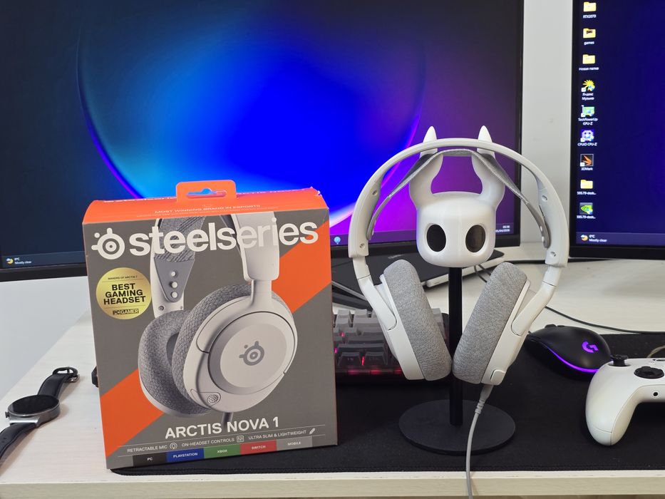 SteelSeries Arctis Nova 1 белые, игровая гарнитура
