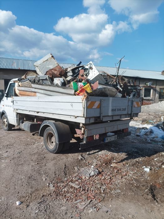 Контейнери за строителни и битови отпадъци. Предлагаме също товарене .