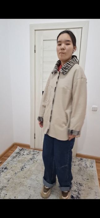 Модная  облегчённая дубленка