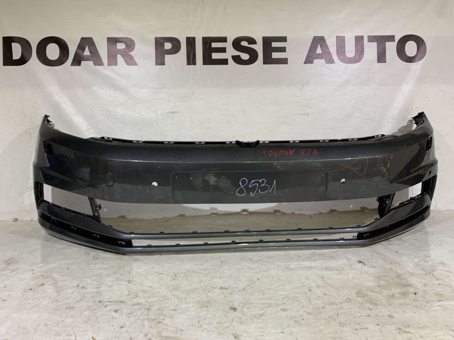 Bara fata VW Touran, 2015, 2016, 2017, 2018, 2019, cod origine OE 5TA807221A-L, cu gauri pentru spalatori faruri si senzori de parcare (4).