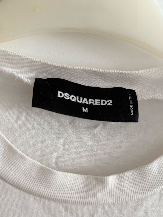 Tricou Dsquared2 alb M original