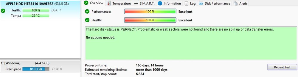 Hard disk 1TB 2.5" 100% health - 6 bucăți