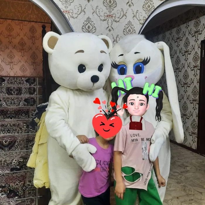 Продам мишку и зайку