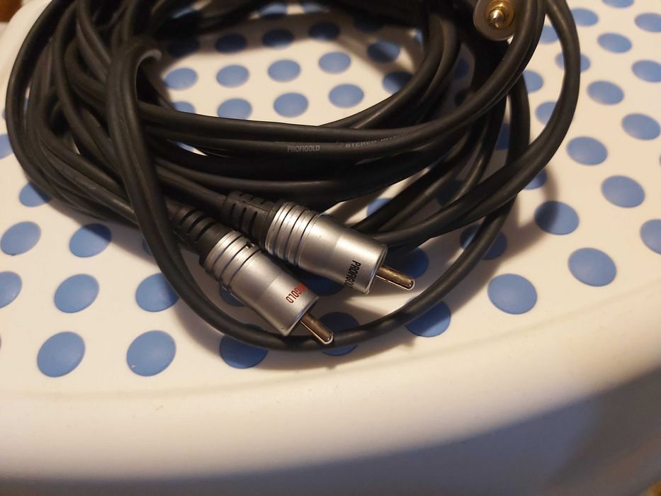 Cablu de semnal profesional Jack 3.5mm tata stereo la 2 x Rca tata 5m