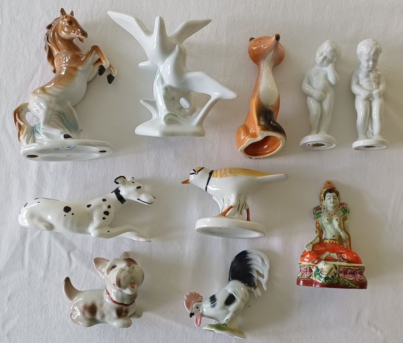 Lot 10 bibelou figurina ceramica porțelan perioada comunista
