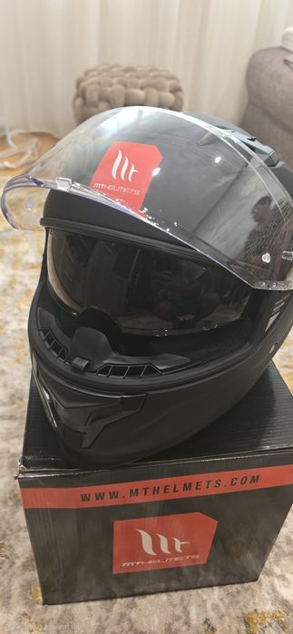 CASCA MOTO integrala MT Braker SV A1 negru mat (ochelari soare integrati) măsura L