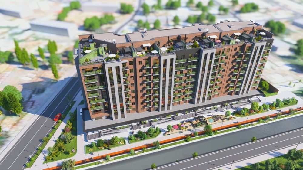 Проается ЖК YASHNABAD AVENUE квартира с мансардой 55м2+129m2(под ключ)