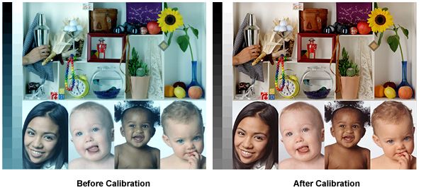 Calibrare monitoare, display laptop.