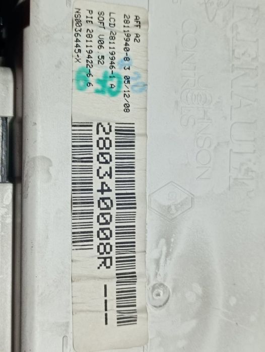 Display 280340008R Renault Megane 3 (2008 - 2014) 1.5 dci 1.5 dci K9K836