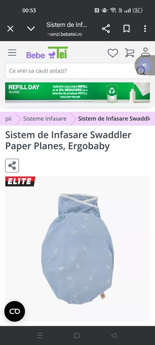 Sistem de infasare bebeluș