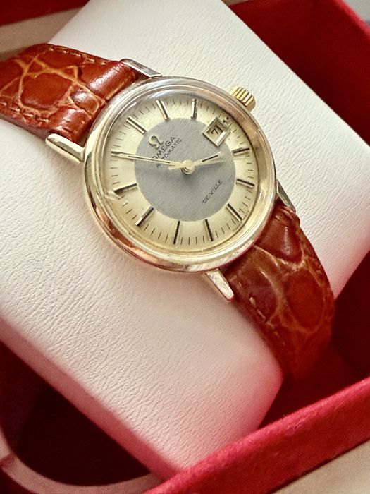 Ceas Omega De Ville 18k ,Two-Tone Dial , BIJUTERIE