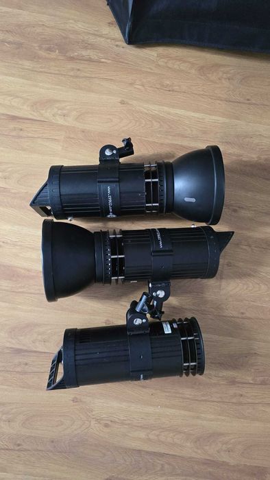 3 x Lampi/blitz foto studio 300Ws + test + reglaj putere – PHOTON ALFA-300