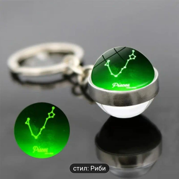 Ключодържател - зодиакален знак, светещ