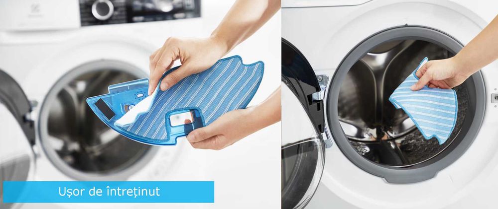 Aspirator robot folosit Rowenta X-Plorer Aqua Serie 20, sistem spălare, programabil, telecomandă, stație de încărcare, autonomie aprox. 30 min, Negru