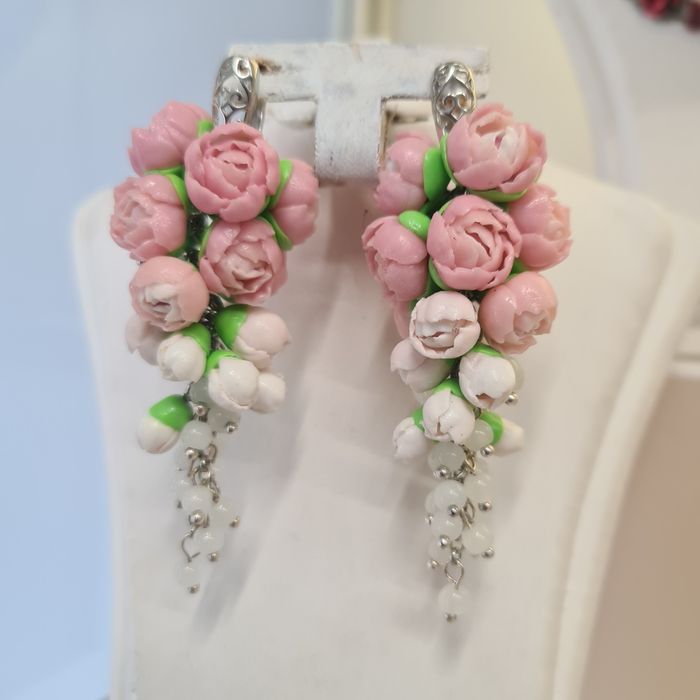 Обеци полимерна глина,ръчна изработка