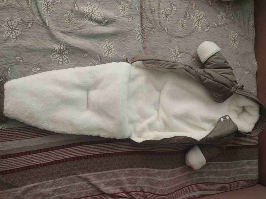 Конверт-комбинезон меховой