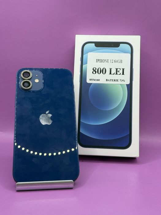 Iphone 12 64Gb 73% • Amanet Matei Crangasi•85541