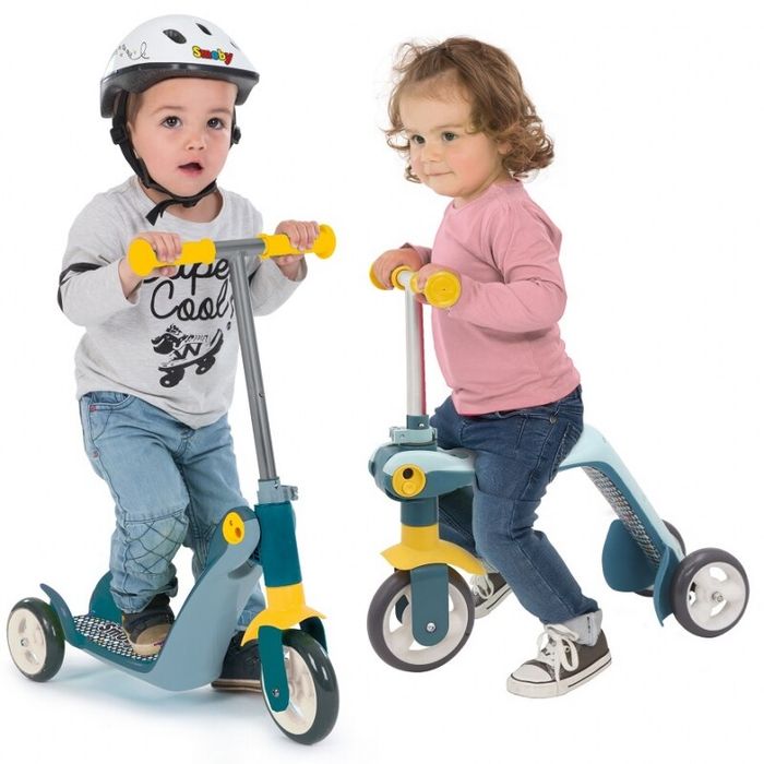 Детска триколка 2 в 1 Smoby - Тротинетка и балансиращо колело