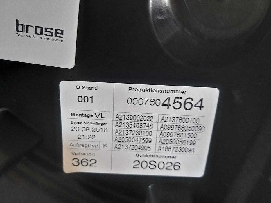 Macara geam electric stanga fata mercedes e class w213 a2137204905