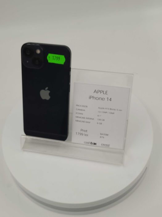 Garantie 24 luni Iphone 14 128GB baterie 87% CashBox