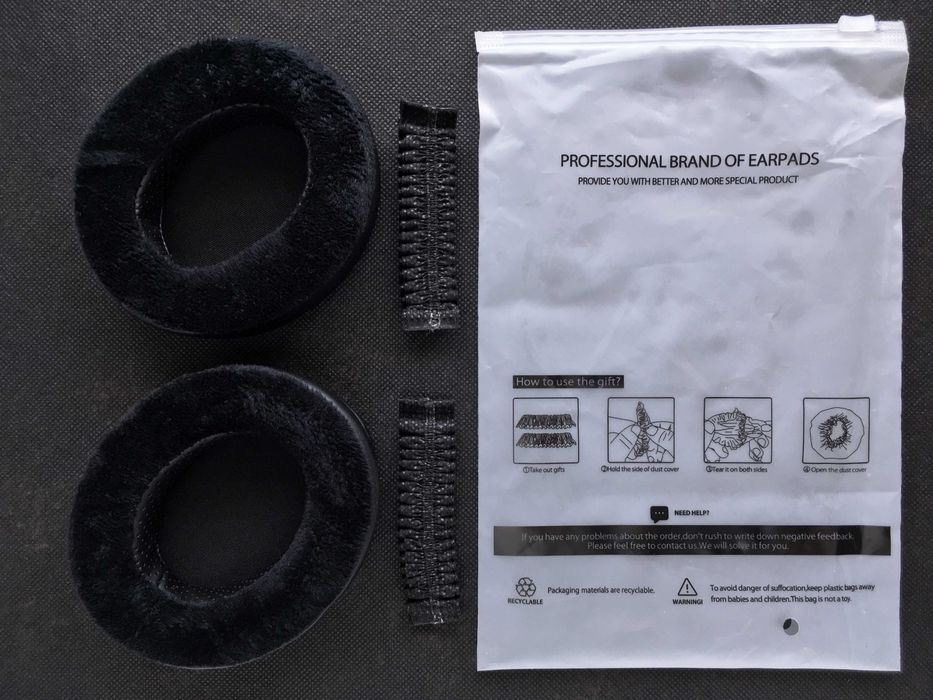 OVAL EAR PADS/EAR CUSHIONS for Over-Ear Headphones/Headsets