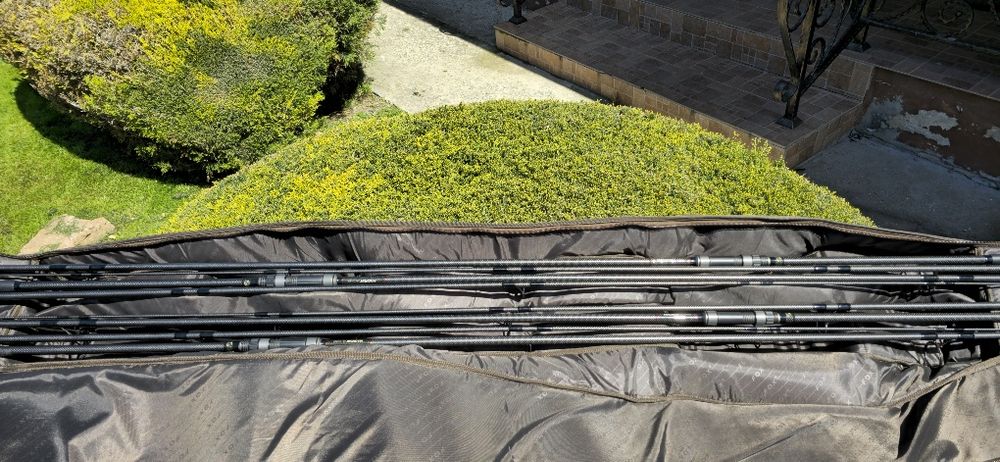 Set 4 lansete Carp Spirit Magnum X3, 3.96m, 3.5 lbs, Husa Fox