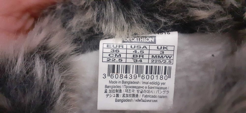 Vand cizme dama Quechu Decathlon Warm 500, stare foarte buna, 70 lei