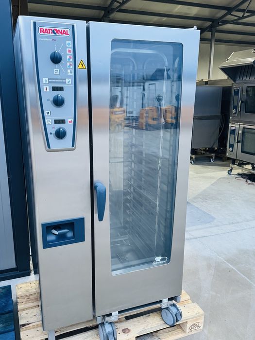 Газов Конвектомат Rational CMP+ 201 20 тави с количка.Газ.2бр.Нови!