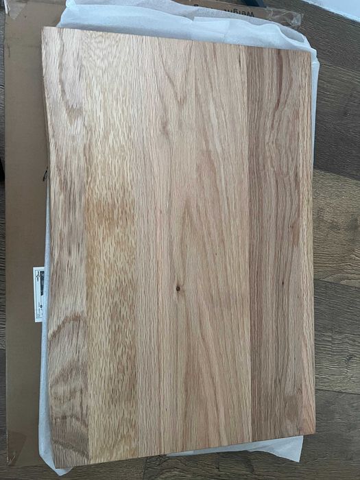 Blat de baie lemn masiv tratat 60x40x2cm - NOU
