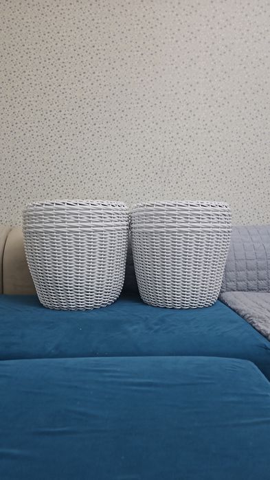 Кашпо из ротанга