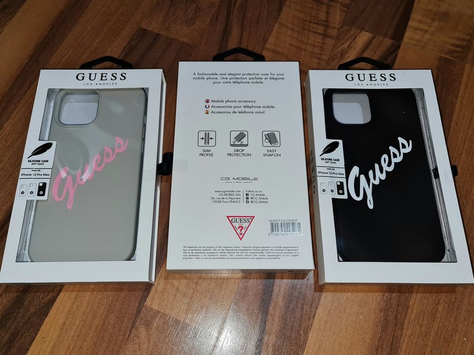 Husa silicon originala Guess Silicone Case Apple iPhone 12 Pro Max