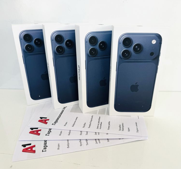 НОВ! iPhone 17 Pro 256GB Deep Blue ГАРАНЦИЯ 24 Месеца!