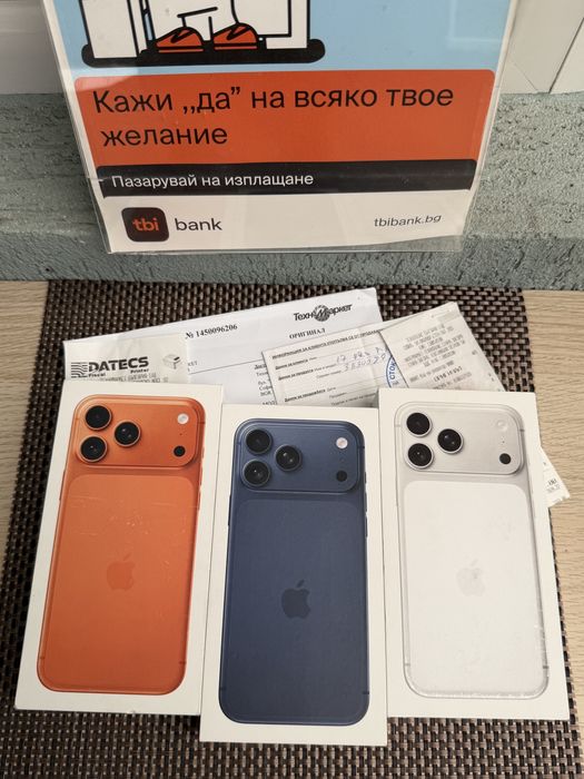НОВИ!*iPhone 17 Pro Max*ЛИЗИНГ 48€/м BLUE айфон 17 про макс