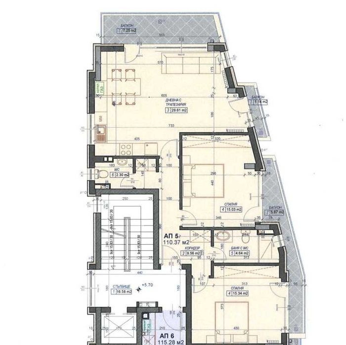 Продава се Тристаен апартамент в София, Павлово - 124 кв.м за 1936 €/кв.м - Снимка #10