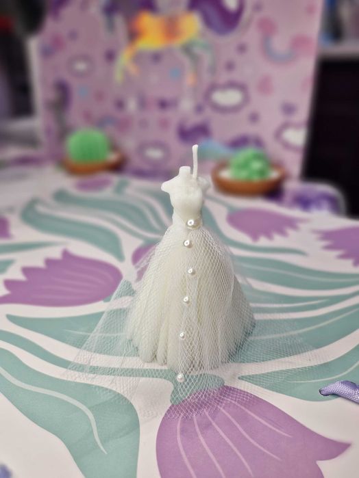 Нарурална соева свещ - "Булка"