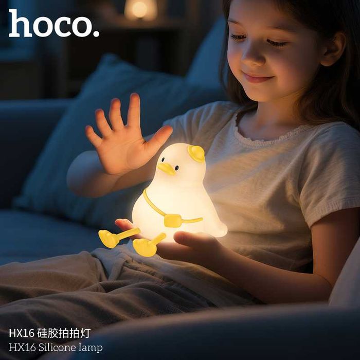 Hoco HX16 Силиконовая лампа мягкий ночник (в ассортименте) Night Light