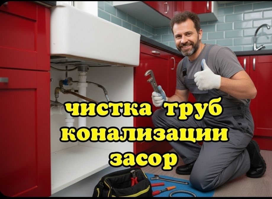 Мастер ЗАСОР. Чистка конализации аппаратом 24/7. Услуги сантехника.