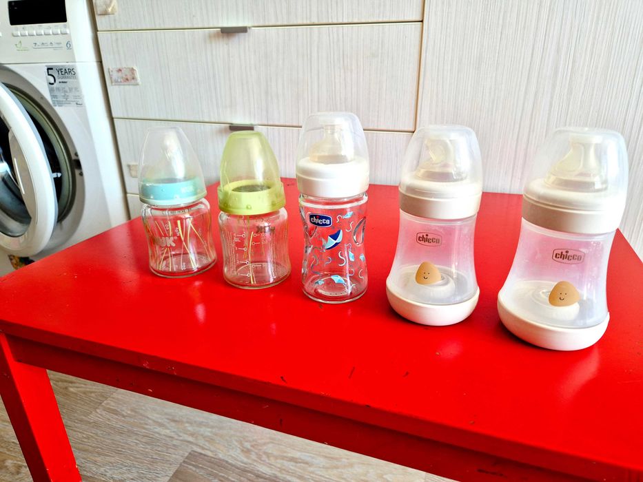 Шишета биберон за бебе Chicco, Nuk, Pflips Avent