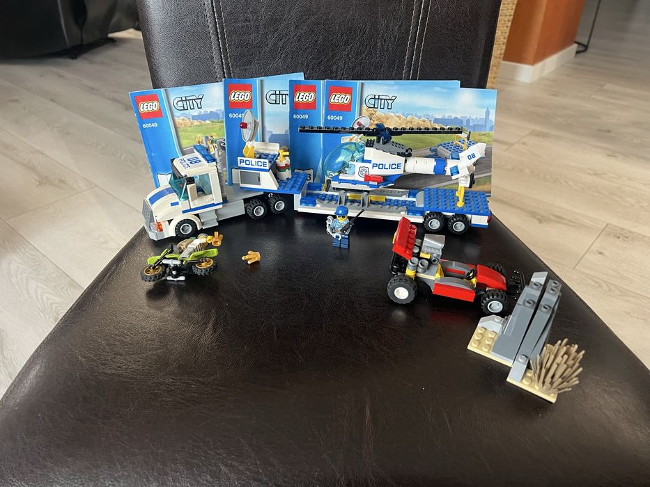 Lego city 60049 transportator elicopter politie