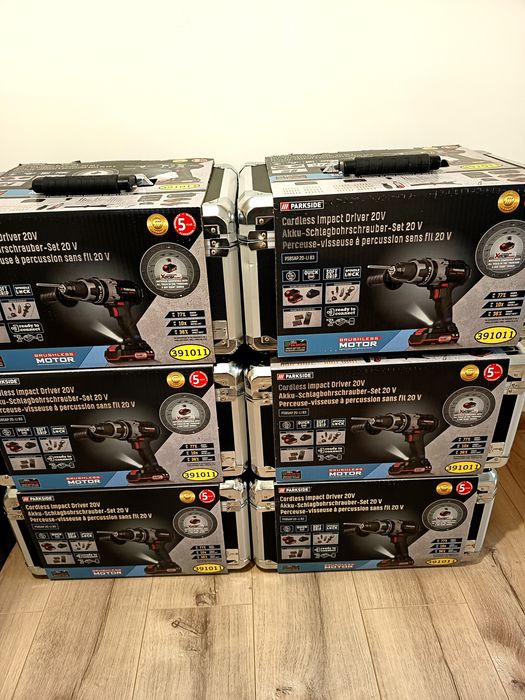 Ударни безчеткови винтоверти 20 V Parkside/Парксайд