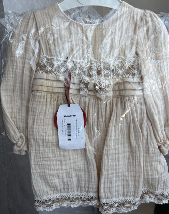 Детское платье новое на 12-18 м