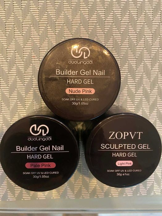 Изграждащ гел / Полигел за нокти – различни цветове и грамажи