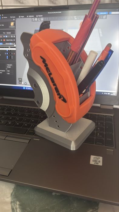 Suport pixuri de birou disc de frana Meclaren printat 3D
