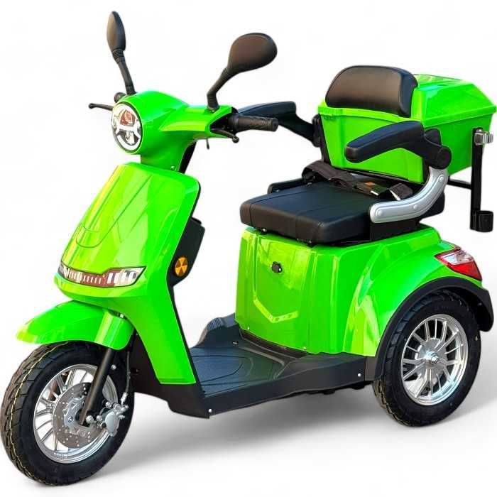 Електрическа триколка FM1 B1 LUX 2025 1500W 60v20ah, неоново жълто