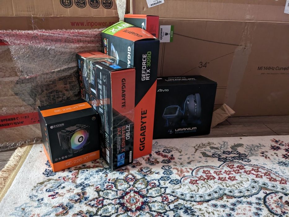 Игровой компьютер в сборе