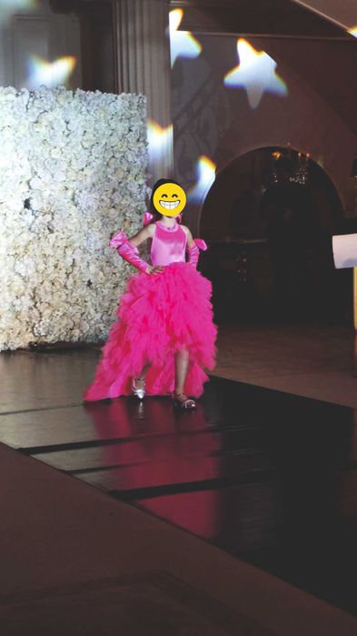 Rochie roz copii 5-6 ani