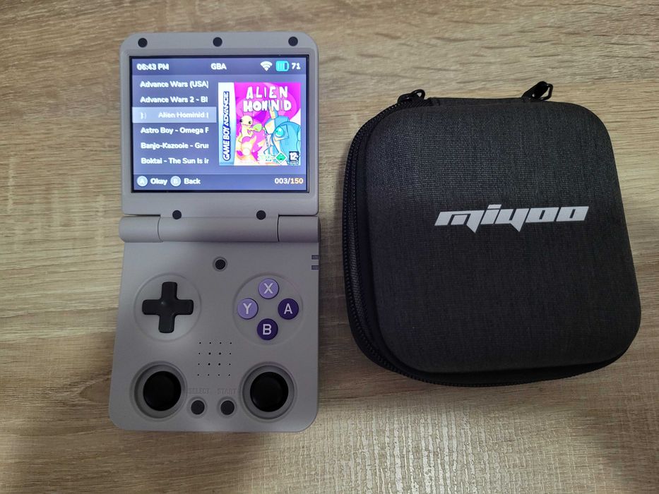 Consola Retro MIYOO Flip V2 Handheld Game Console 3.5''IPS 64GB