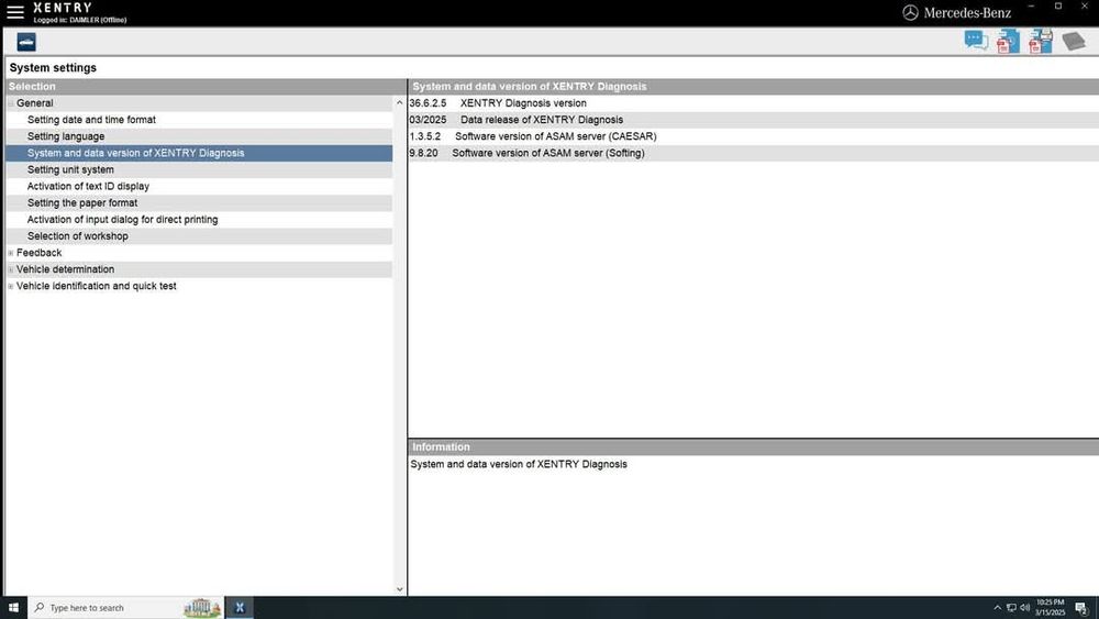 XENTRY 2025...Program complet diagnoza Mercedes Benz